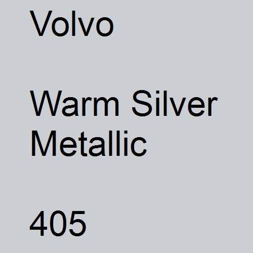 Volvo, Warm Silver Metallic, 405.